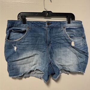 Women's Blue Denim Shorts